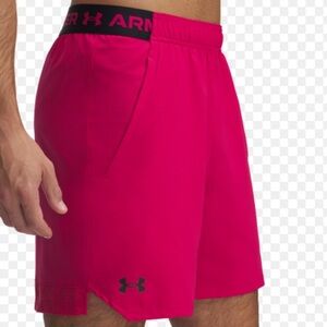 UA Under Armour Men’s Vanish Woven 6 inch Shorts Pink Size Medium